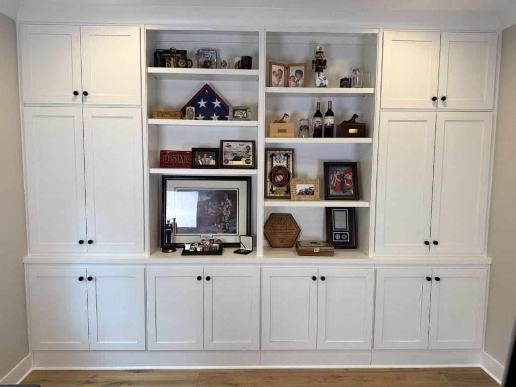 Custom millwork built by Heavin Trim Carpenters