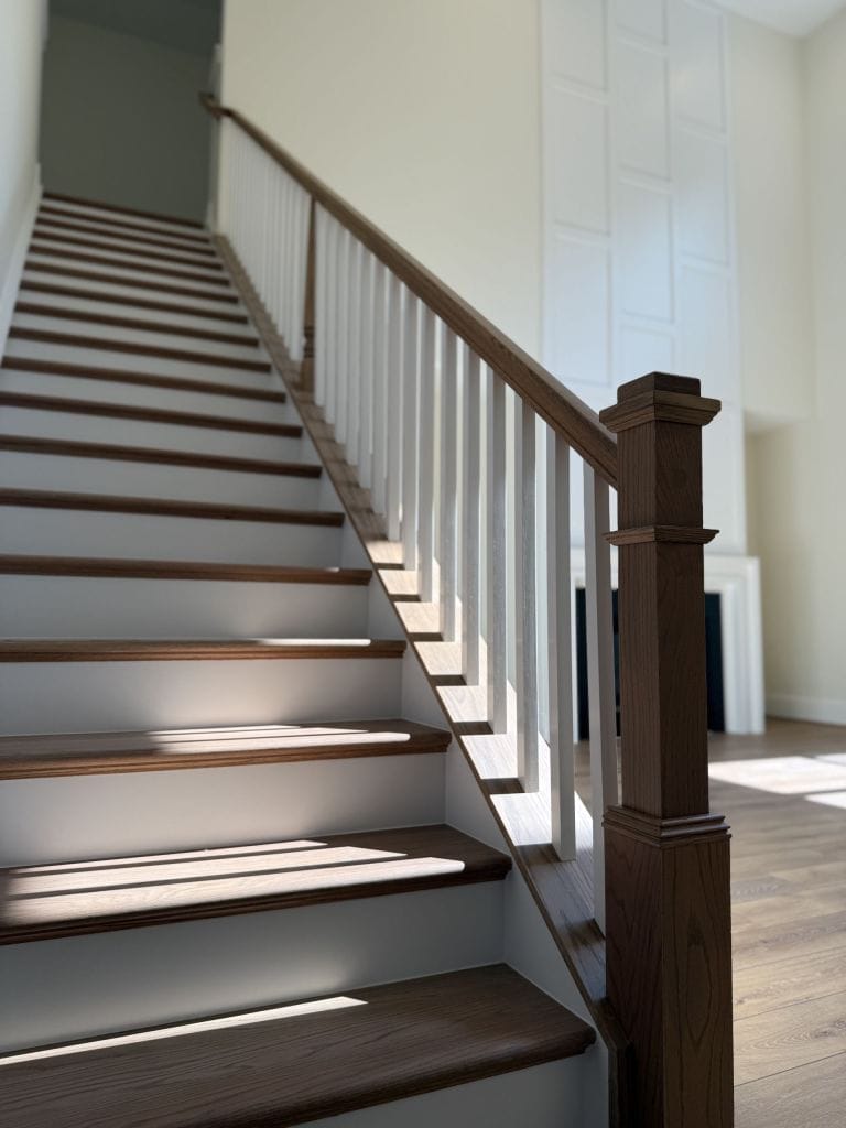Stair and railing carpentry by Heavin Trim Carpenters