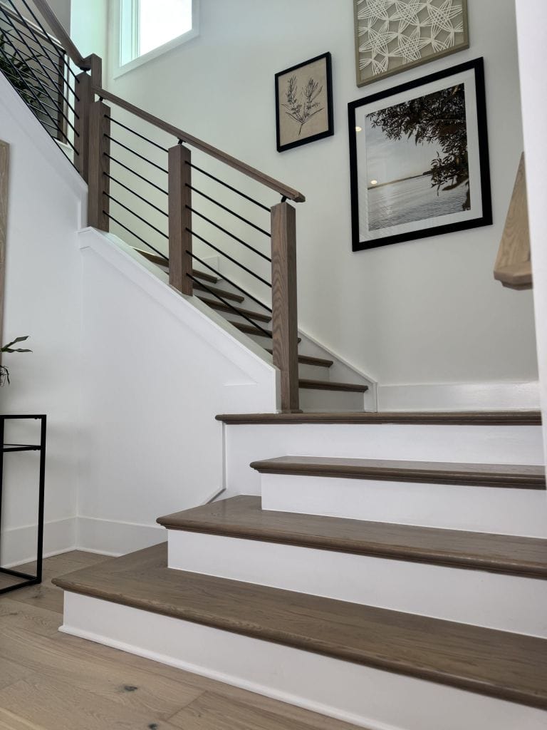 Stair and railing carpentry by Heavin Trim Carpenters